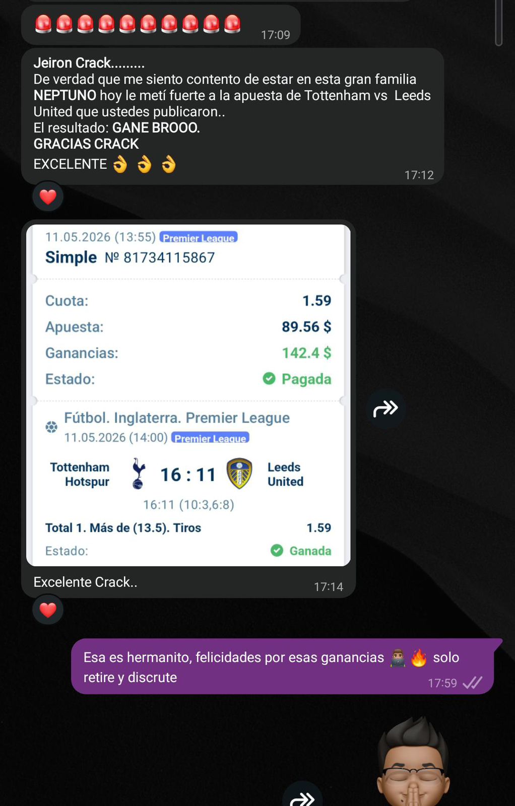 +$142 Premier League